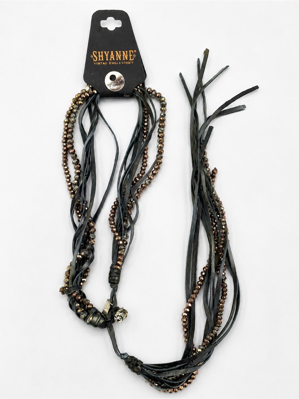 Shyanne Black Leather Multi-Strand Wrap Bracelet | Boho Western